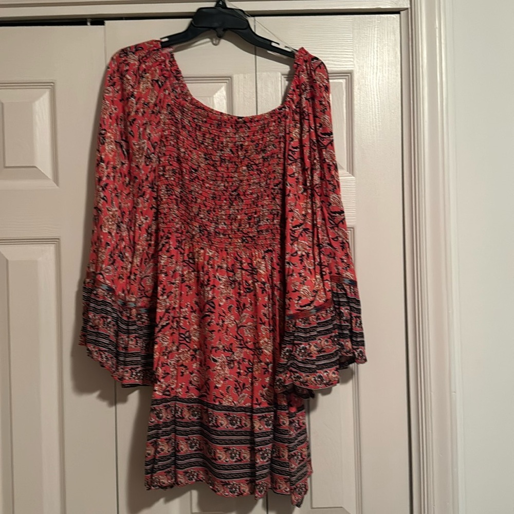 Flare Sleeve Dress